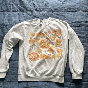 Pizza crew neck sweatshirt